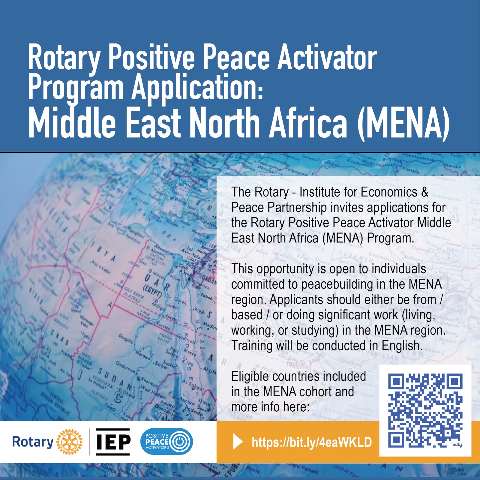 Middle East North Africa Rotary Positive Peace Activator Program is waiting for Applicants