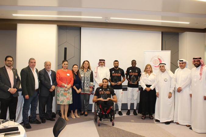 The Rotary Club of Salmaniya Honors Bahrain Paralympians - Bahrain D2452