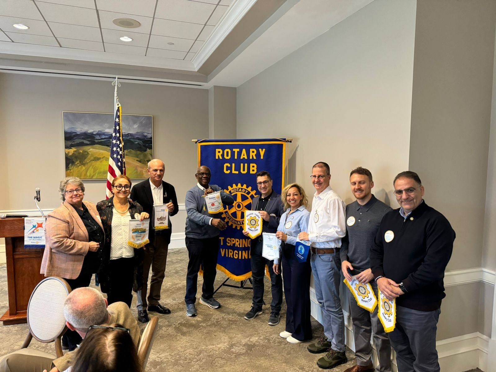 Rotarians from Cyprus visited Rotary Club of West Springfield Virginia D7610 - Cyprus D2452