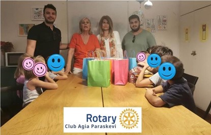 Offer to unaccompanied children from Ukraine - RC & Rotaract Agia Paraskevi D2475