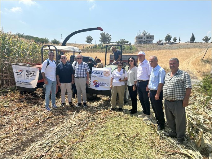 Rotary District 2420, we supported the Turkish farmers by  2 silage and 3 potato harvesting machines