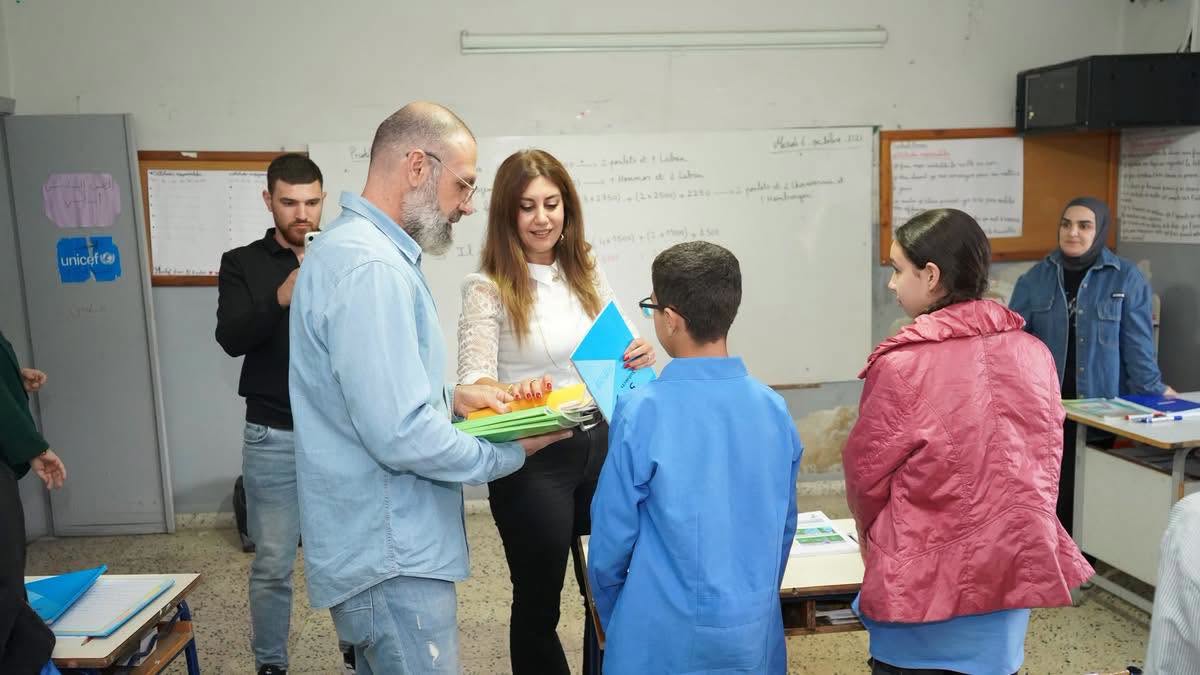 Rotary Club of Akkar distributed school supplies to students at Ain Yaacoub Public School - 2